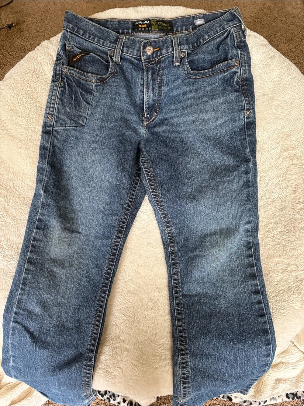 Ariat Men's Dark Blue Relaxed Straight Jeans